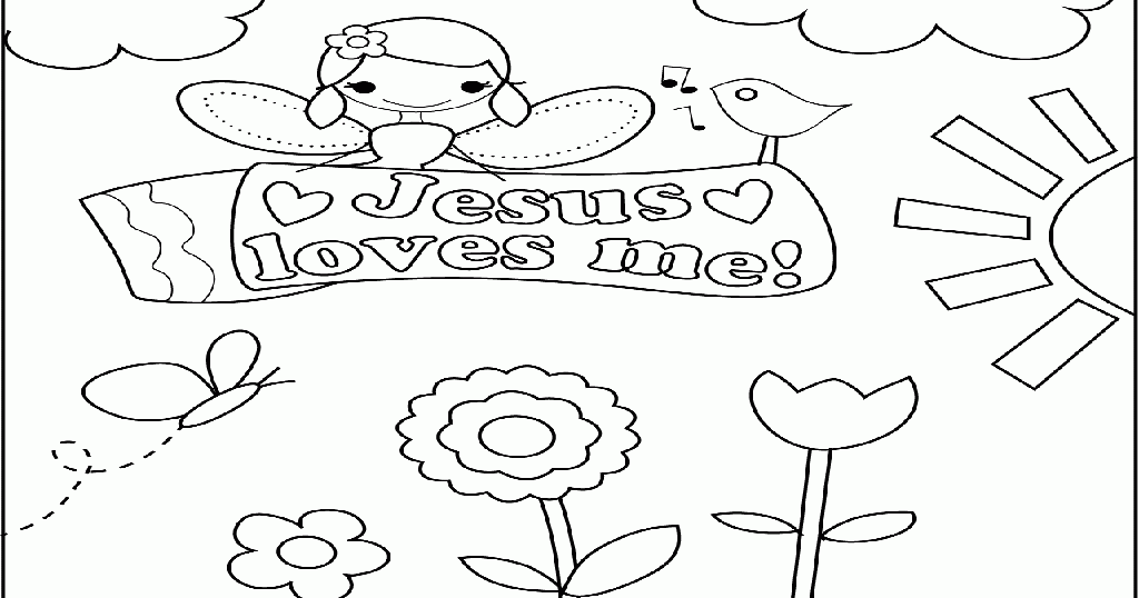 God Loves Me Coloring Page 2 ~ Coloring Pages