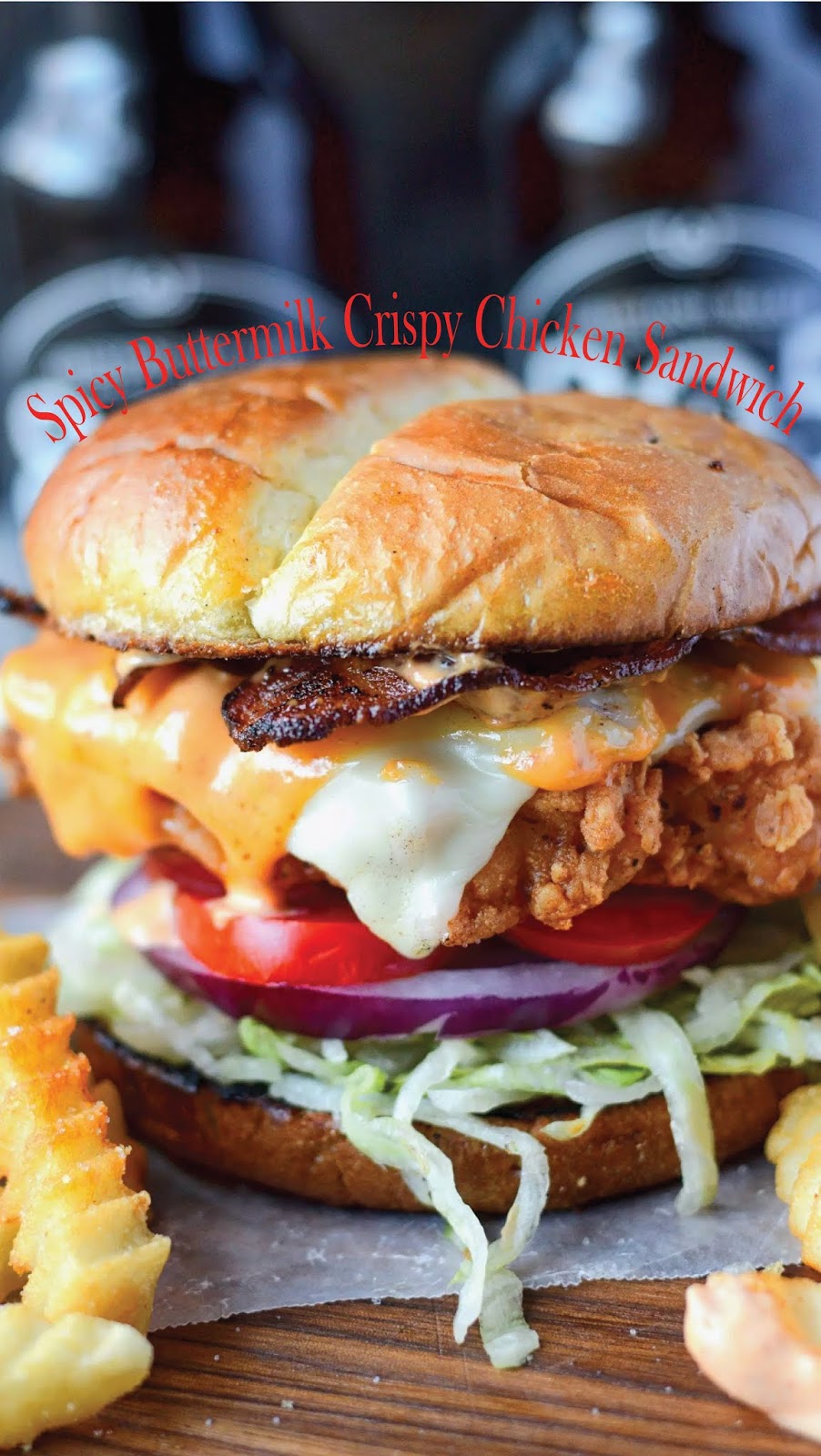 Spicy Buttermilk Fried Chicken Sandwich Extra Ordinary Food