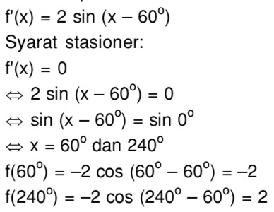 28 Contoh Soal Turunan Titik Stasioner Kumpulan Contoh Soal