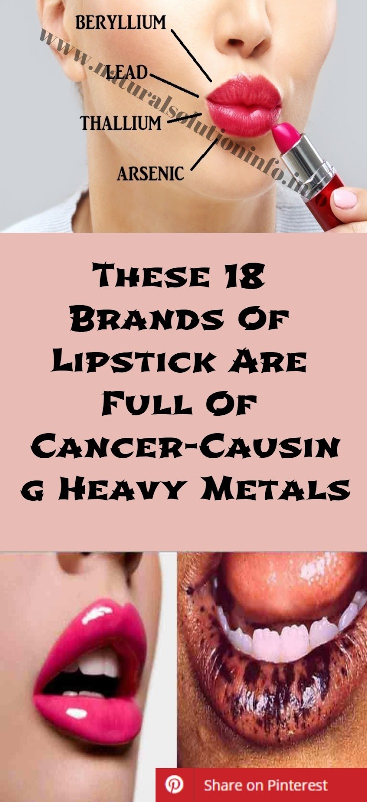 THESE 18 BRANDS OF LIPSTICK ARE FULL OF CANCERCAUSING HEAVY METALS WARM UP