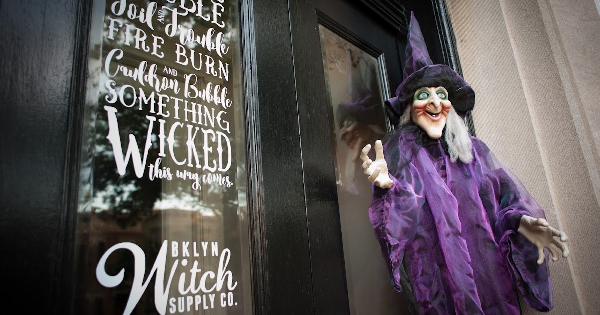 Witch Halloween Themed Decor Fly in to the Brooklyn Witch Supply Co