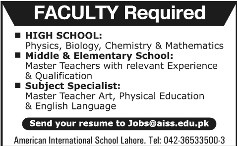Job For Teachers Advertisement Newspaper