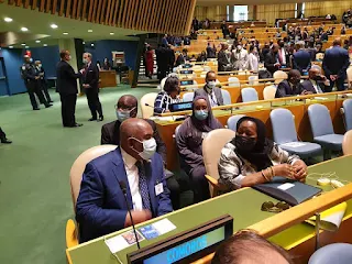 Le Président AZALI à l'ouverture des débats de l’Assemblée générale de l’ONU