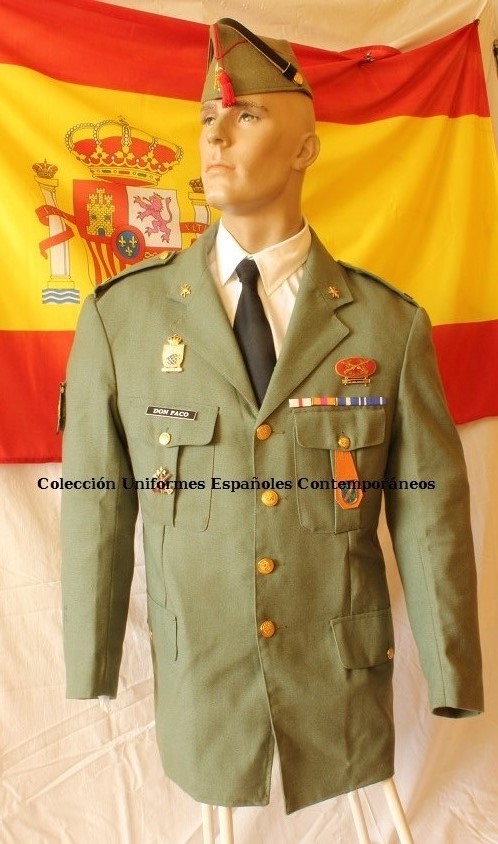 Uniformes españoles contemporáneos del ejército CABO 1º LEGIONARIO 1987-2015