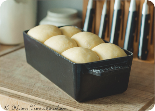 Brioche Nanterre vor dem Backen