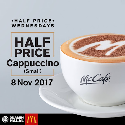 McDonald's Half Price Wednesday Cappuccino Promo