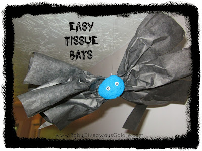 Easy Tissue #Bats #Halloween #Craft