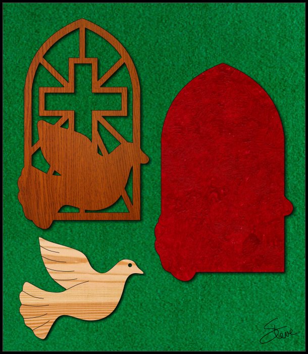 Scrollsaw Catholic Confirmation Symbol Scroll Saw Pattern.