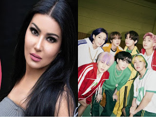 الممثلة المصرية سمية الخشاب تكشف عن بايسها من فرقة bts