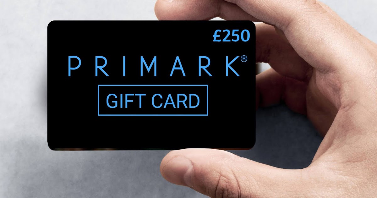 Win £250 Primark Gift Card for absolutely FREE Primark Free Gift Card