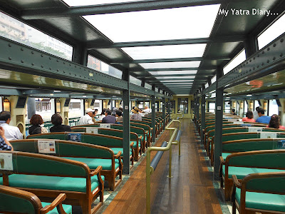 Seating area, Sumida river cruise, Tokyo