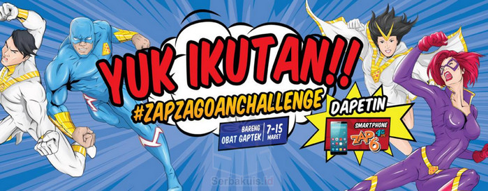 Kontes Zap Zagoan Challenge Berhadiah 2 Polytron ZAP 6 4G-LTE Kontes Zap Zagoan Challenge Berhadiah 2 Polytron ZAP 6 4G-LTE