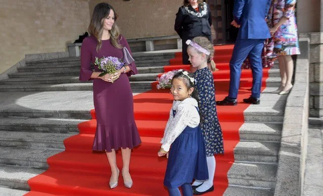 Crown Princess Victoria wore a new Iro maxi dress from By Malina, Princess Sofia wore a new henryke flounce dress from Hugo Boss