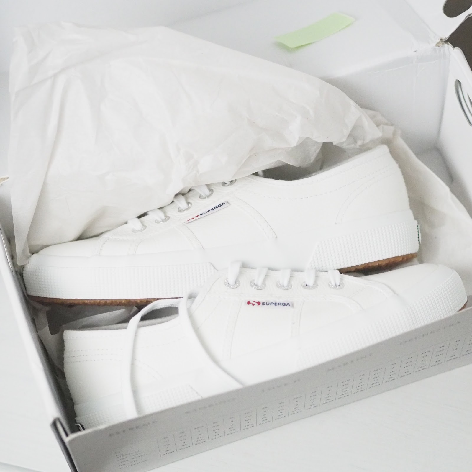 white leather superga