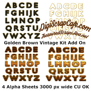 New Resources and Freebies GoldenBrownVintageAlpha