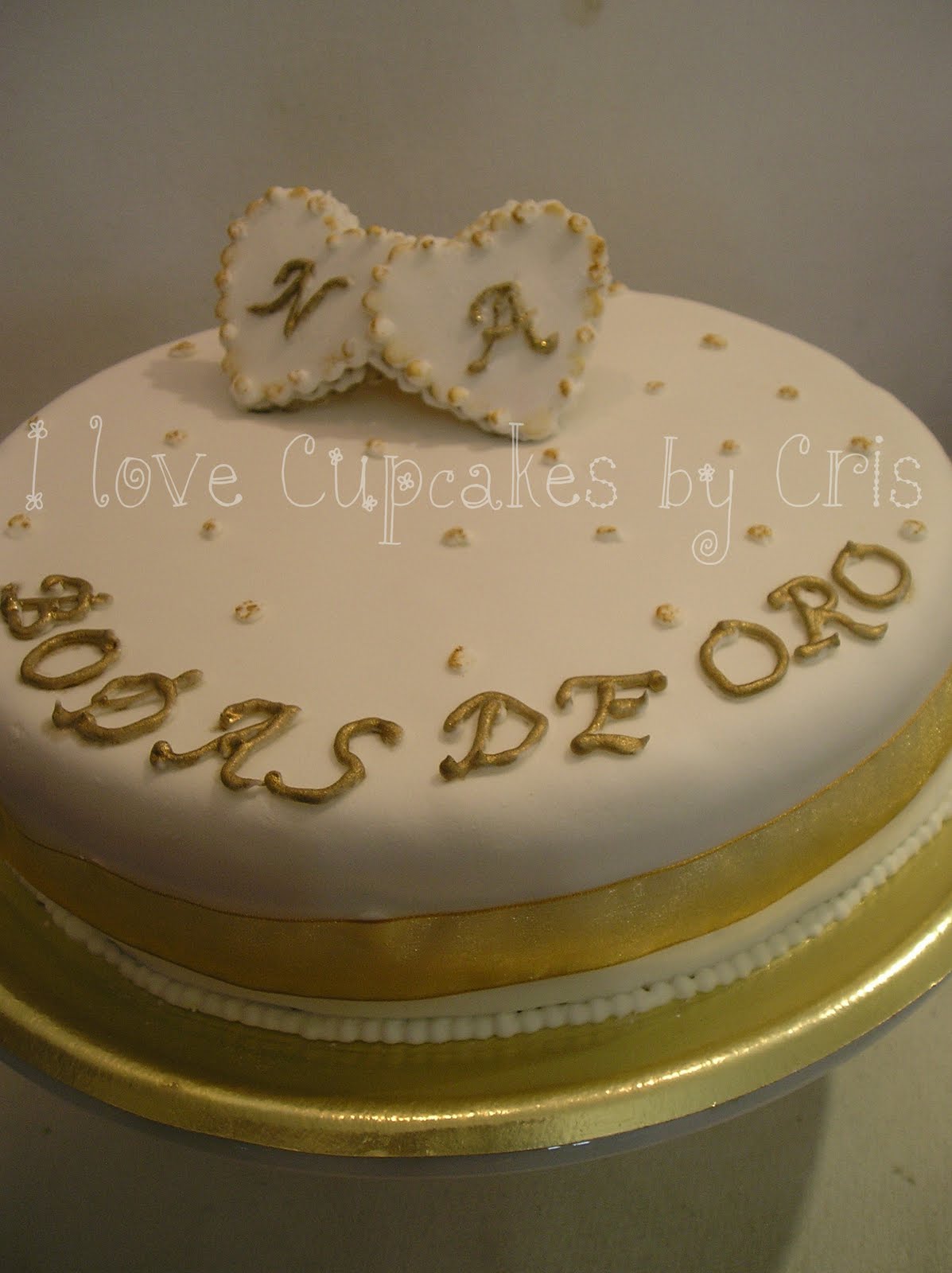 I love Cupcakes Torta aniversario Bodas de ORO