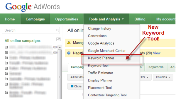 Google-Keywords-Planner