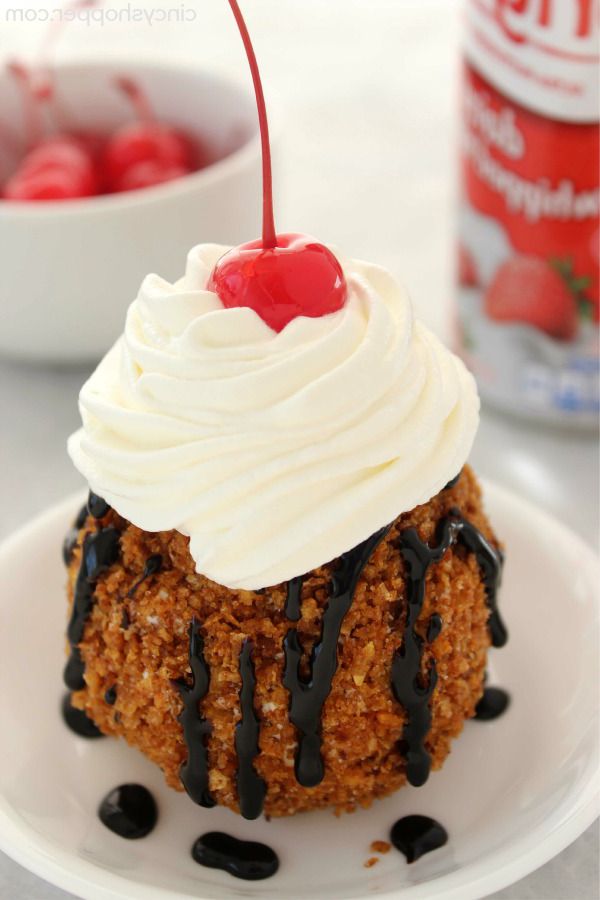 HOW TO MAKE NO FRY FRIED ICE CREAM Food Recipes