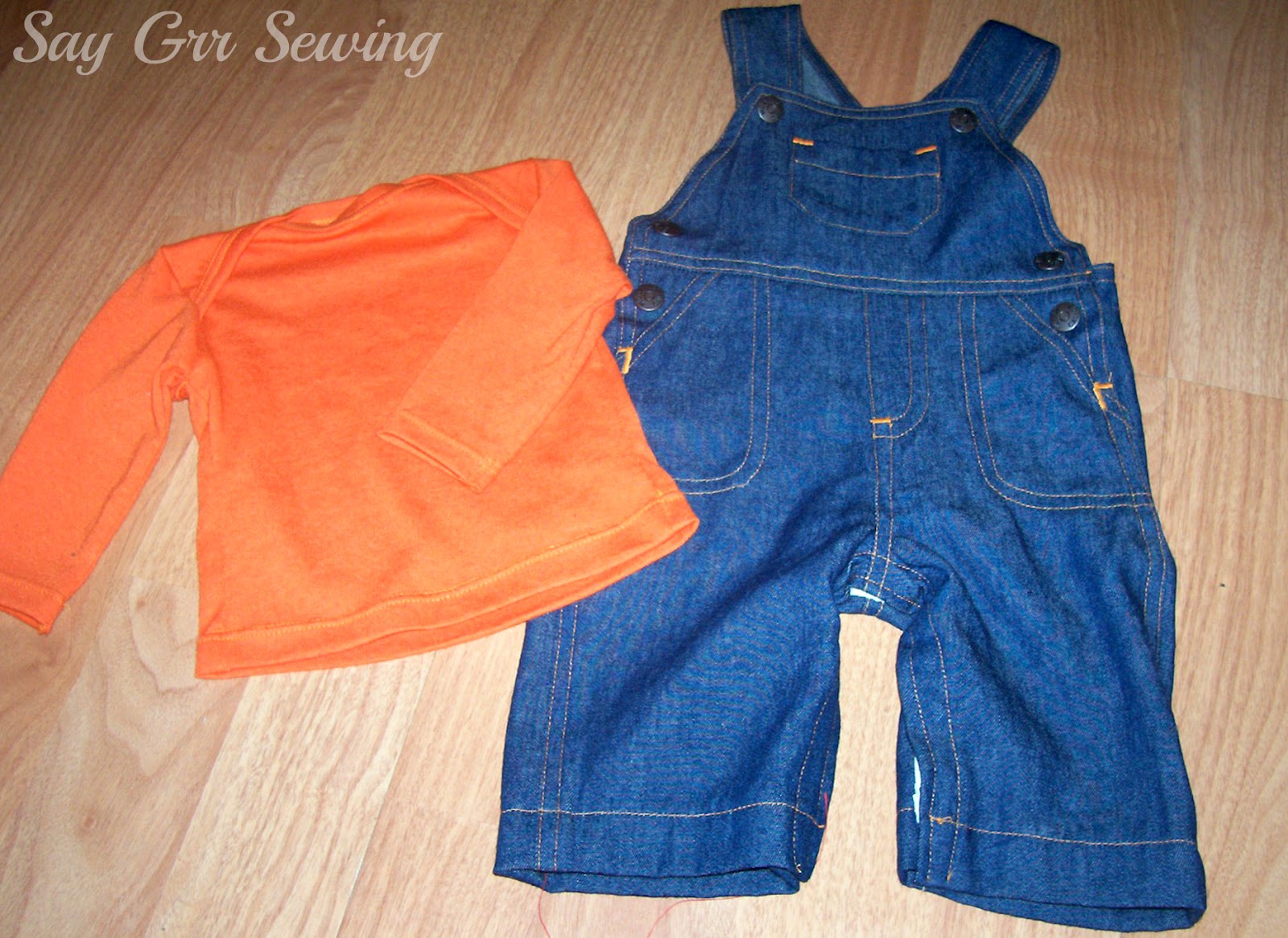 Say Grr Sewing Baby Overalls