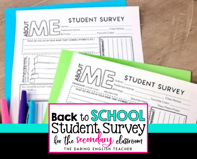 Free Back-to-School Student Survey