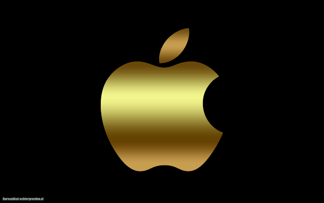 Gouden Apple iPhone achtergrond