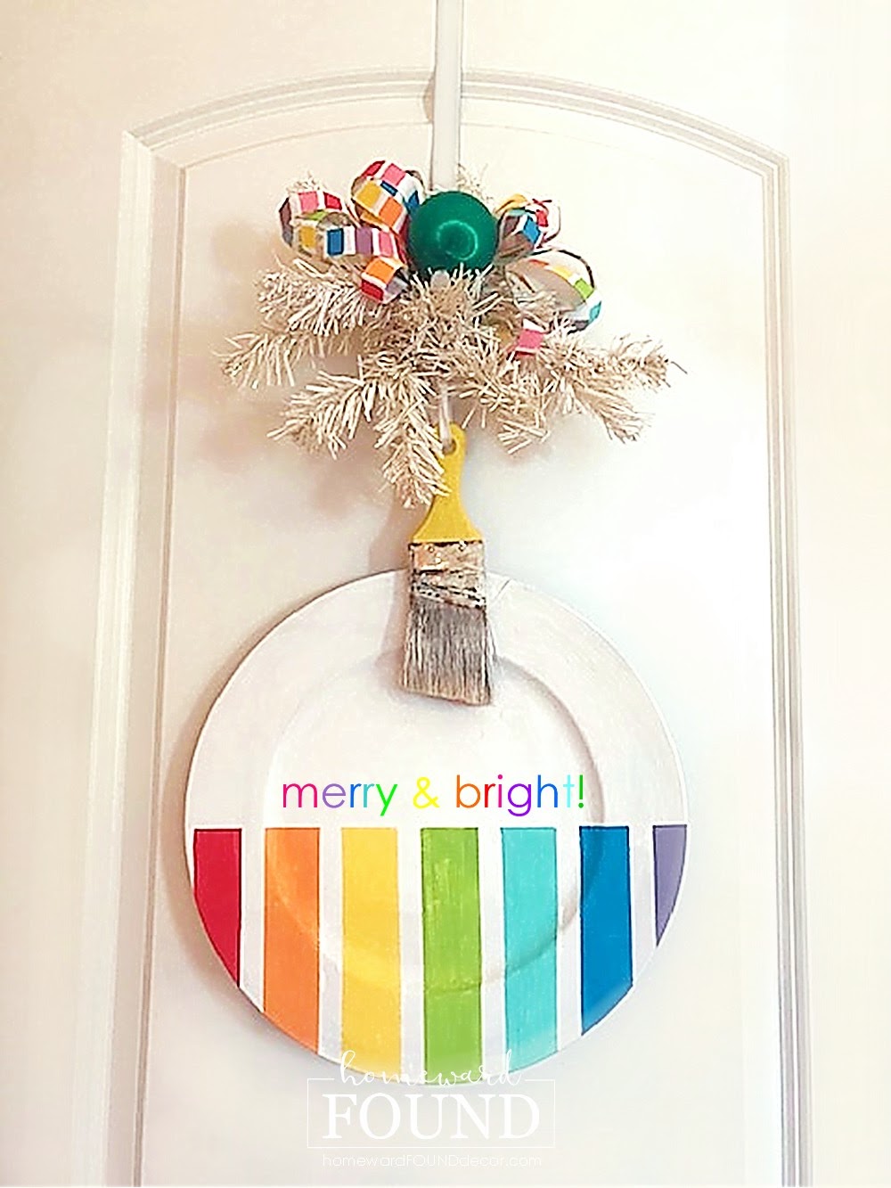 repurposed 'ornament' doorhanger homewardFOUND decor