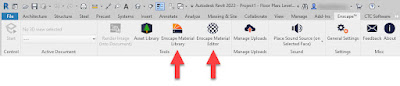 New Enscape 3.1 commands shown in ribbon in Revit