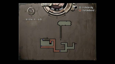 Location Map, Villa 1.UG, Resident Evil, HD Remaster, Jill Valentine, 