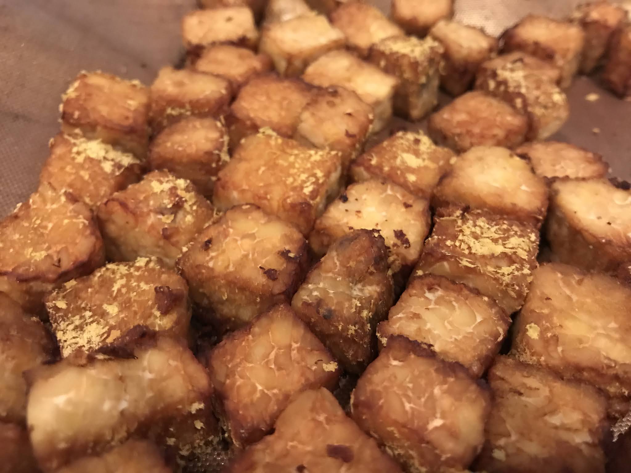 Recipe The Best Baked Tempeh with Soy Sauce and Nutritional Yeast