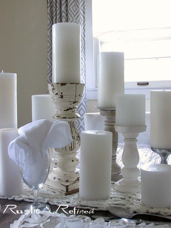 All White Table Decor Rustic & Refined