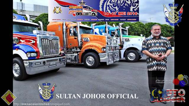 Sultan Johor Pandu Trak Mack Ketuai Kembara Mahkota Johor (KMJ) 2016 mulai 14 hingga 17 Mei