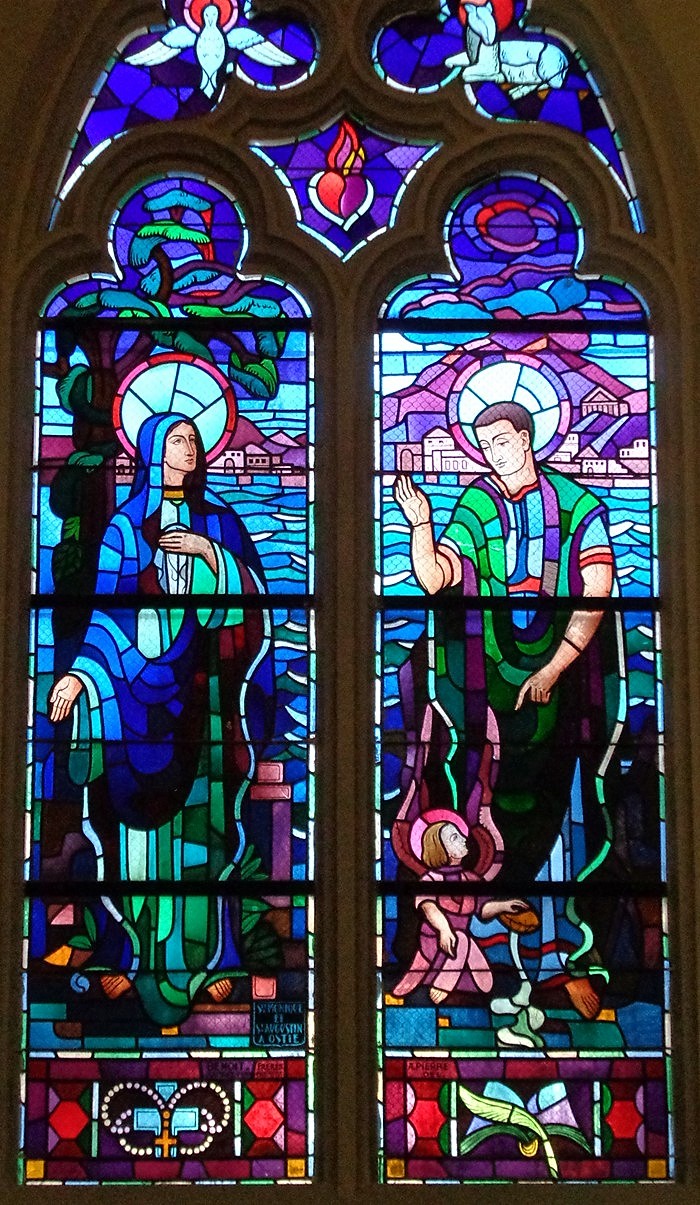 LE PAYS NATAL DE JLJ LA LORRAINE sainte Monique et saint Augustin