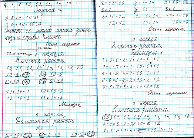Сколько клеток надо отступать в тетради по математике образец