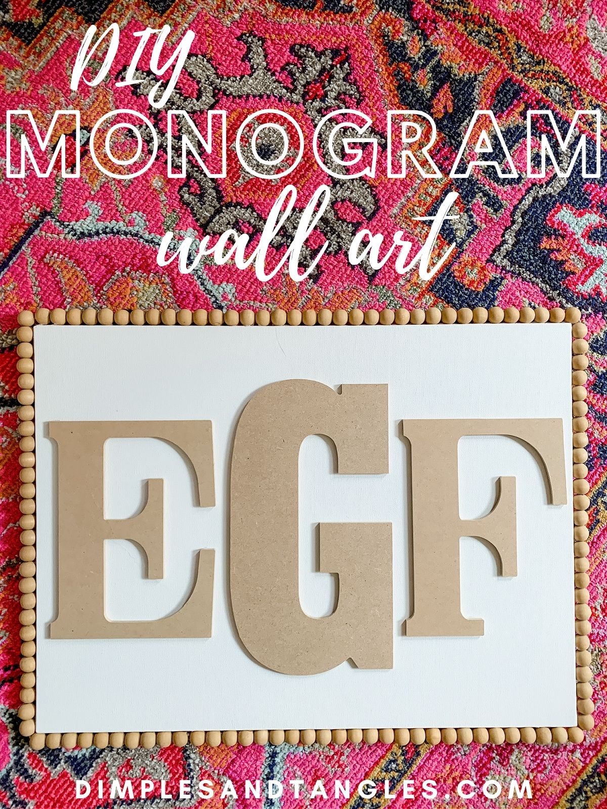 Monogram Wall Art Tutorial