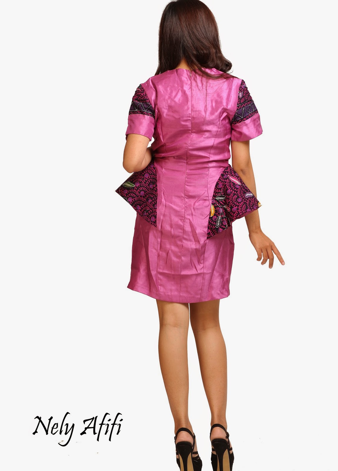 Nely Afifi Fashion Designer  Dress Batik  Modern Kombinasi  