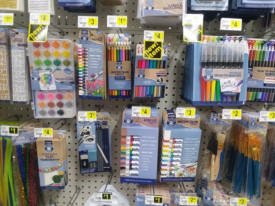 Art With Mr. E Dollar General Arts & Crafts Section