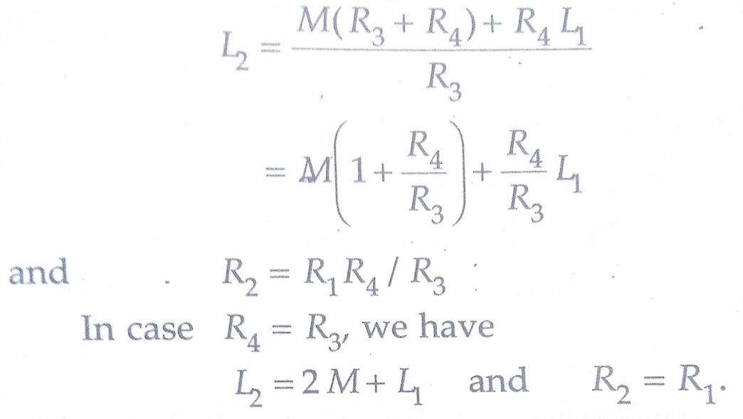 Measurement of Mutual Inductance By Heaviside Bridge