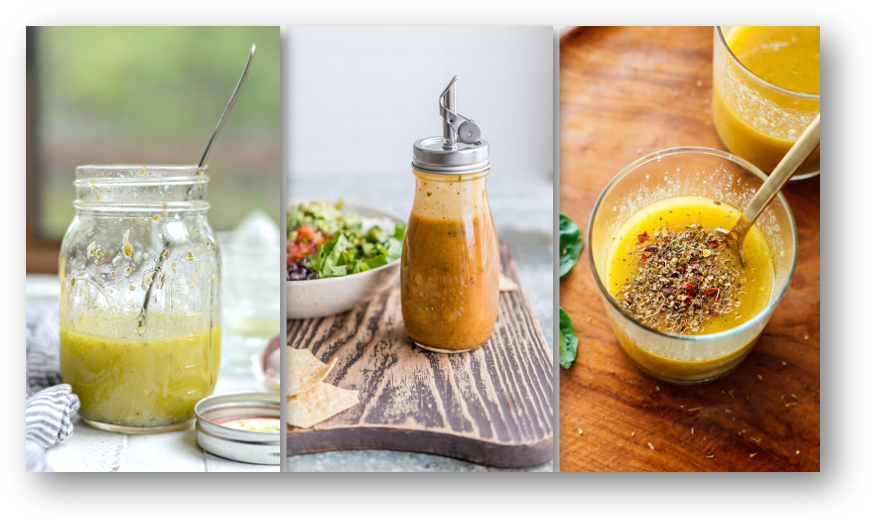 CHEF Q 3 Types of Vinaigrette as The Basic Dressing