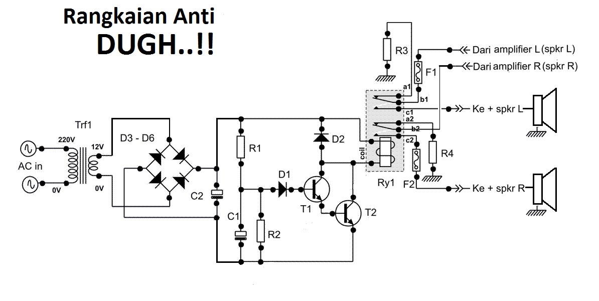Belajar Elektro Menghilangkan Suara Hentakan Keras Speaker Dug