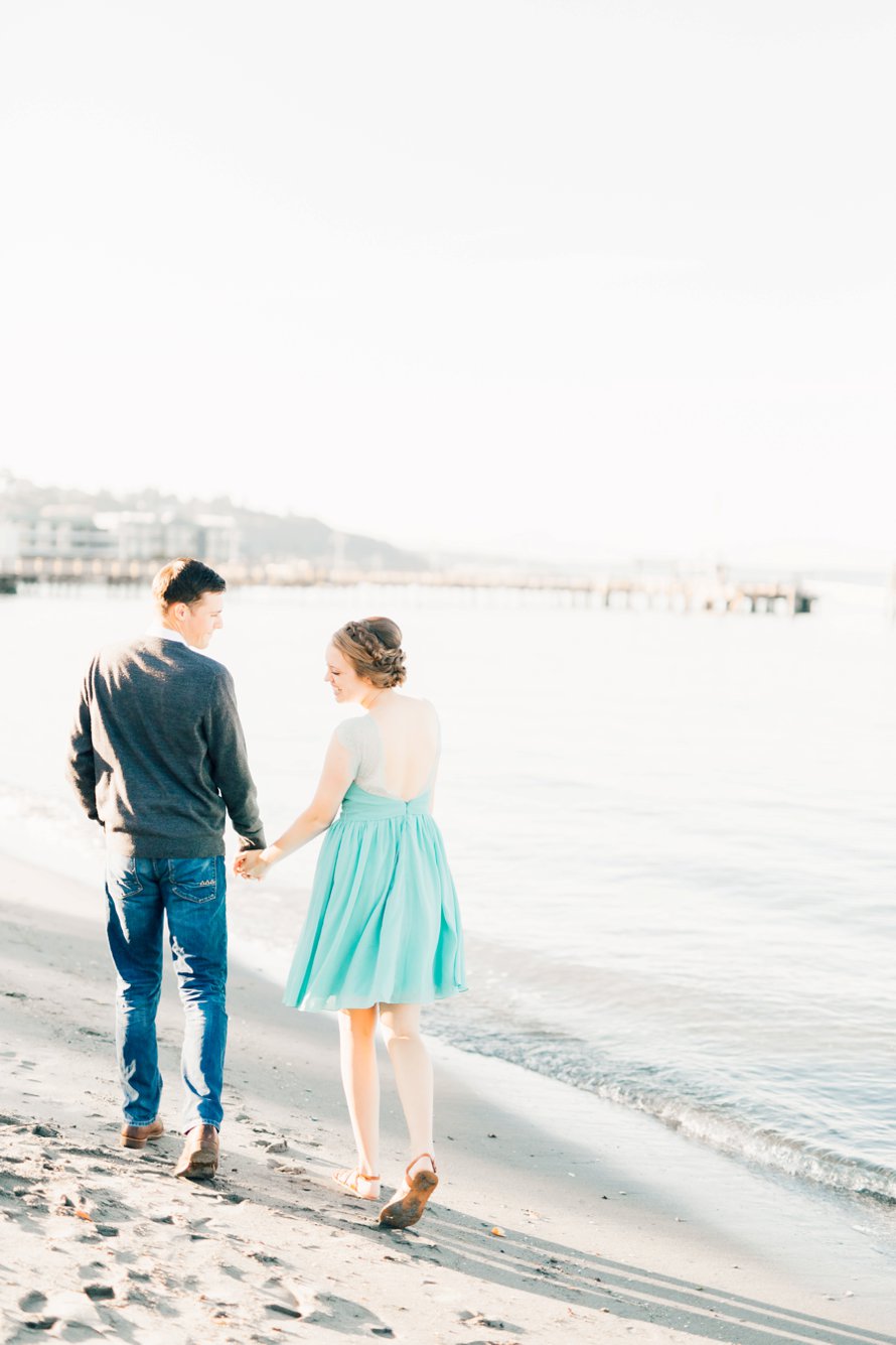 Romantic Waterfront Engagement Session by Destination Wedding Photographer Something Minted