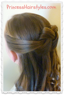 Homecoming Hairstyle, Woven Knot Tutorial