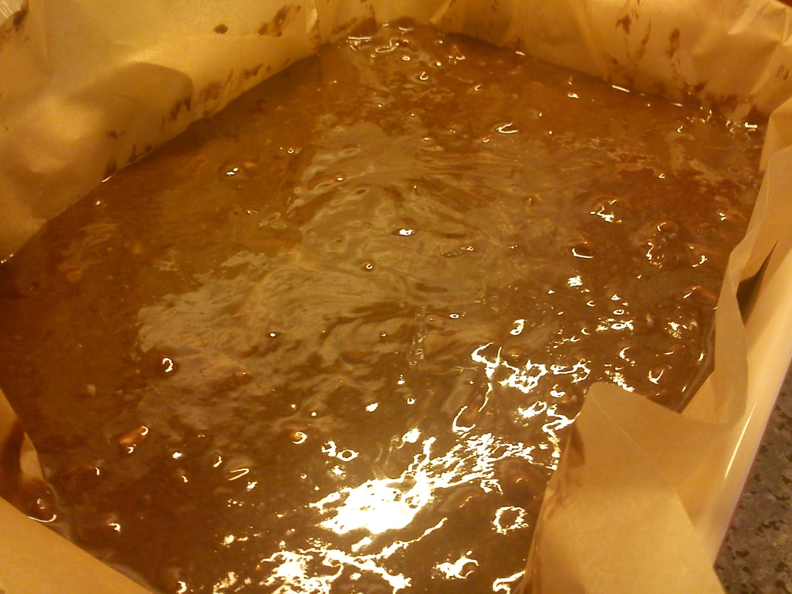 Kitchen of Kiki Brownie with chili, pistacios and walnuts