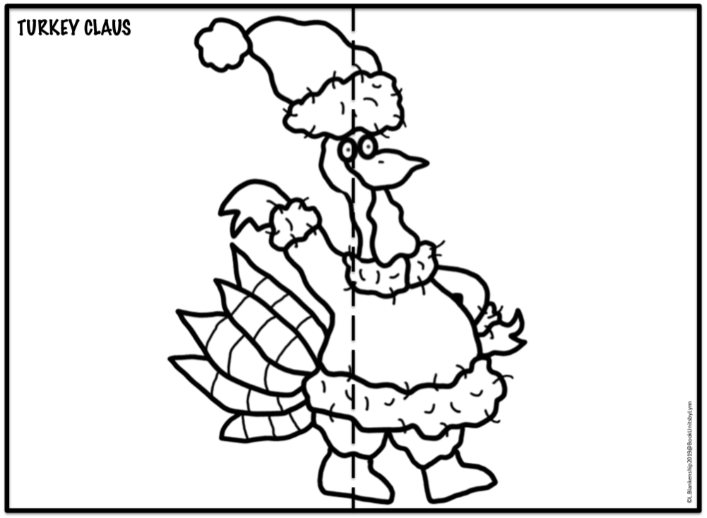 TURKEY CLAUS BOOK CRAFT ~ Book Units by Lynn