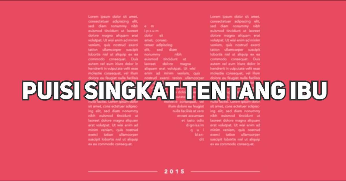 Puisi Singkat Tentang Ibu Yang Menyentuh Hati KT Puisi