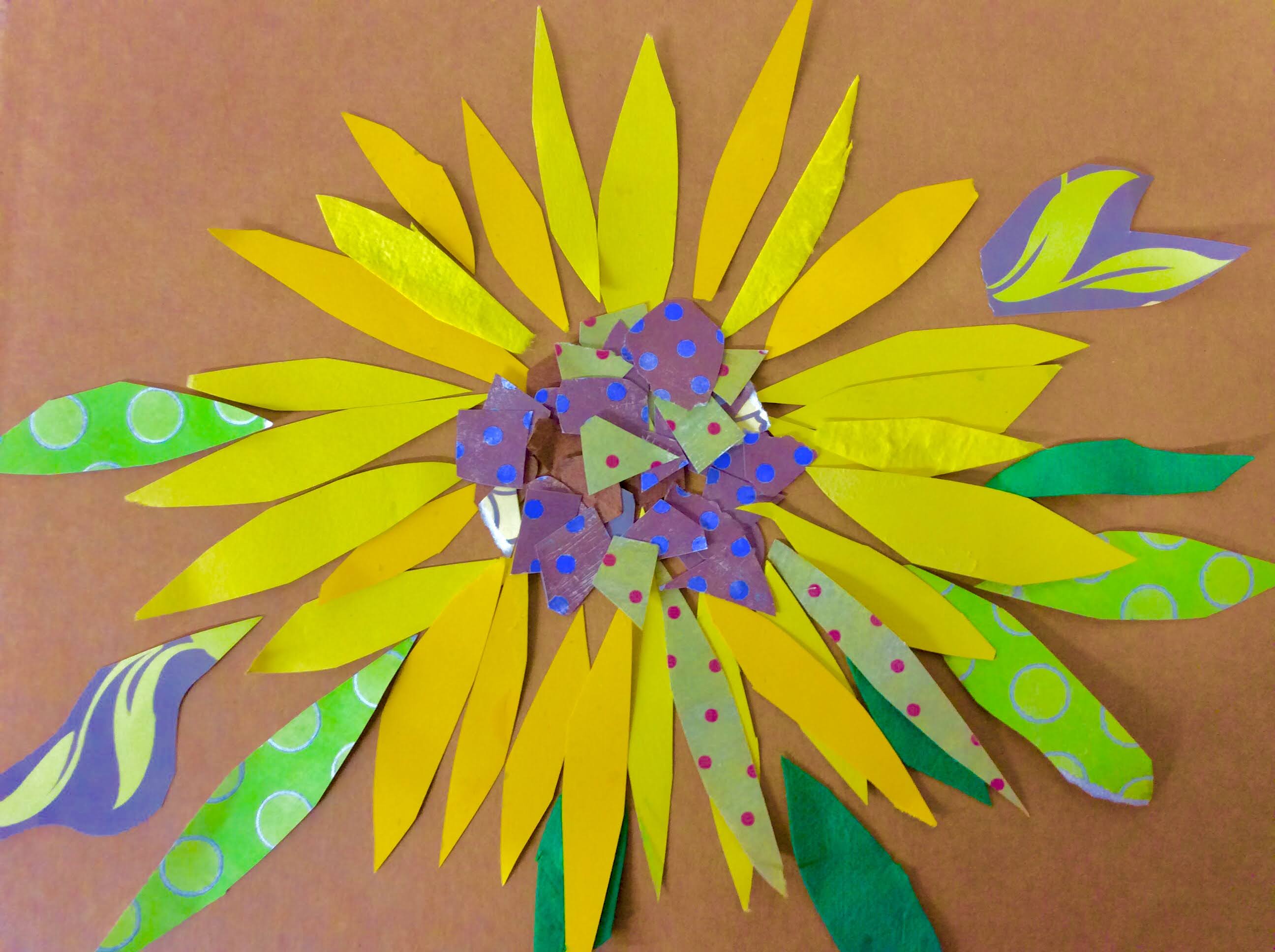 Suzanne Williams Art: Sunflowers - collage