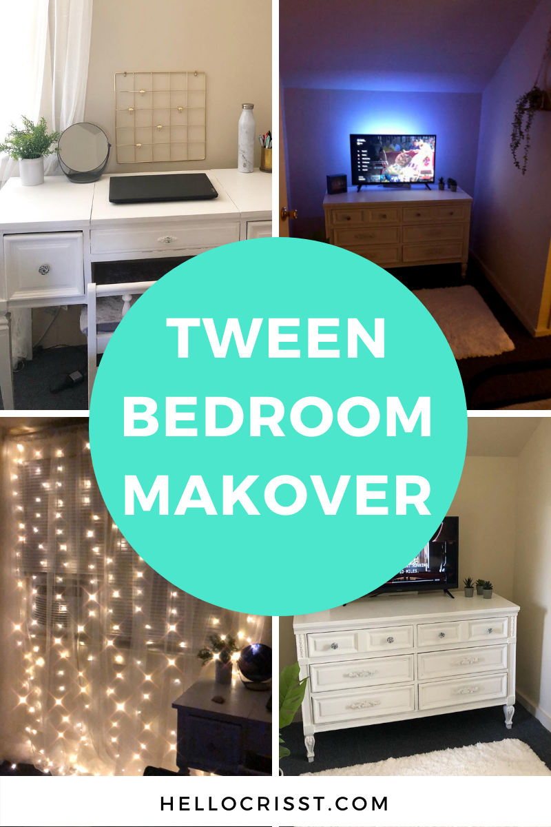 HELLO CRISST Tween Bedroom Makeover Room Tour Budget Friendly
