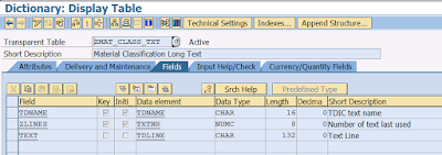 SAP HANA: Material Classification Data, SAP HANA Tutorials and Materials