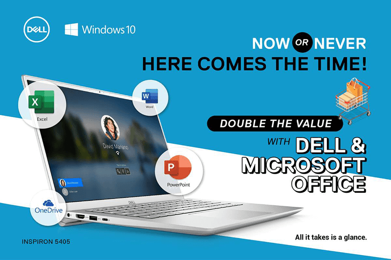 Get a FREE preinstalled Microsoft Office for selected Dell Inspiron PC