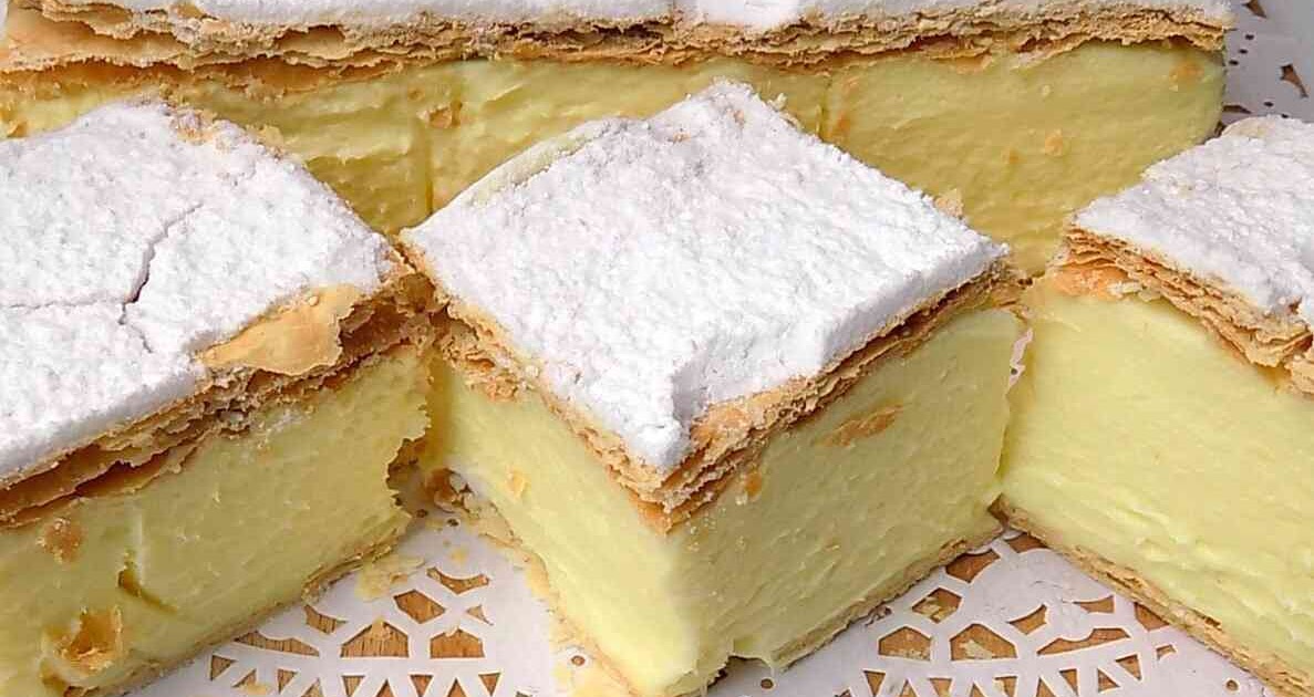 Napoleonka na cieście francuskim Dieta Moja Pasja