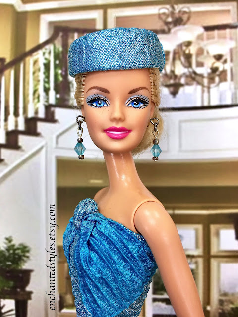  Ice Blue Evening Dress For Barbie Dolls